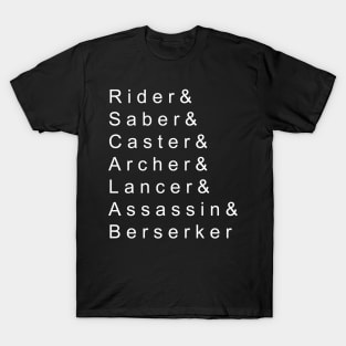 Servants of the Holy Grail War T-Shirt